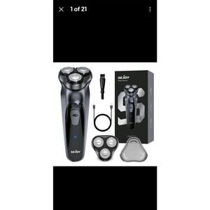 SEJOY Men‘s Electric Shaver Razor Rotary Beard USB Rechargeable Trimmer Cordless